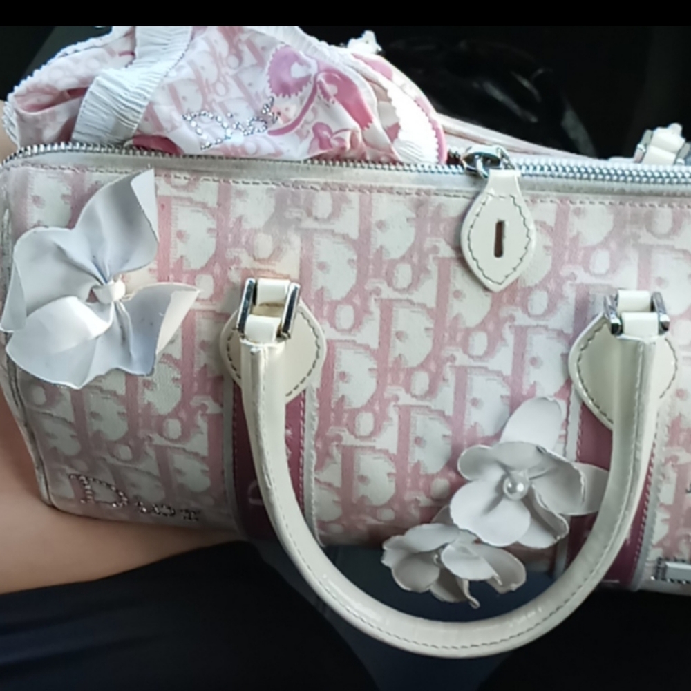 Vintage Dior pink Boston bag